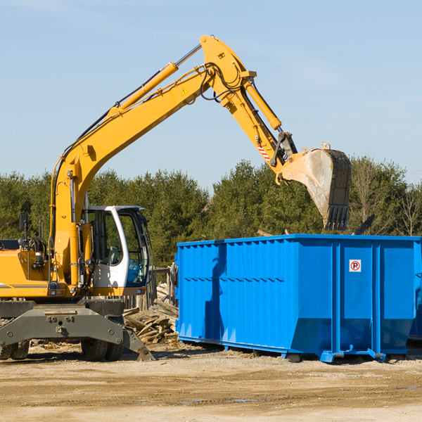 are there any restrictions on where a residential dumpster can be placed in Buckeye